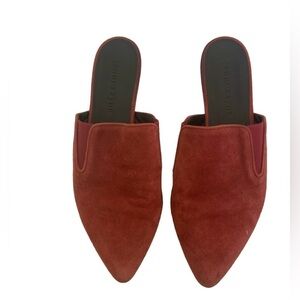 Jenni Kayne suede mules in Rust Size 36/ 5